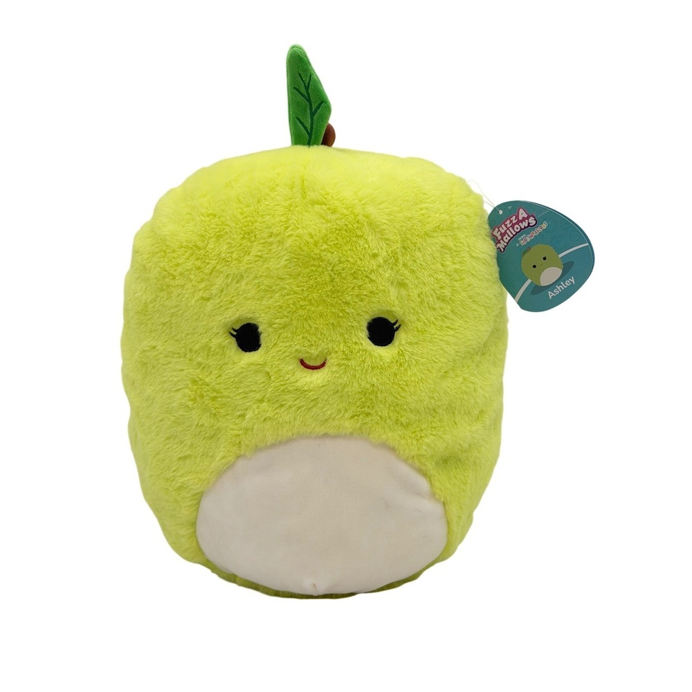 Squishmallows Ashley the Green Apple FuzzaMallows 12" Soft Plush Toy Fruit NWT